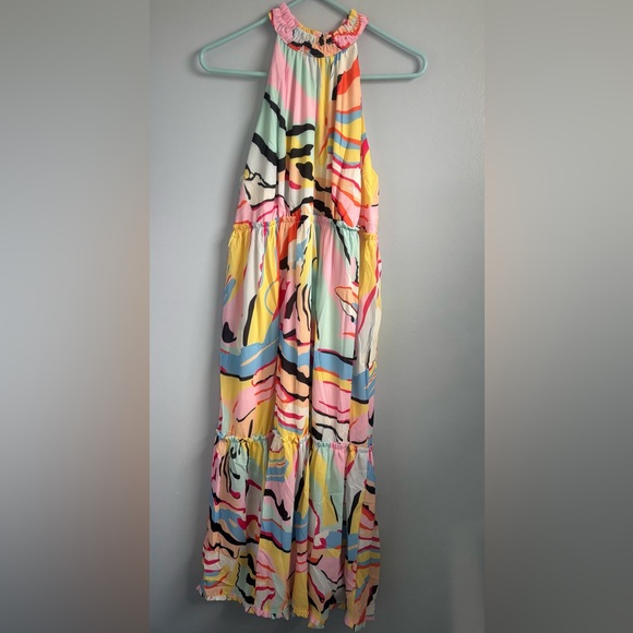 Umgee Dresses & Skirts - Umgee Pink Multi-Color Sleeveless dress